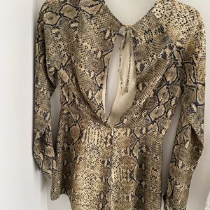 Snakeskin romper